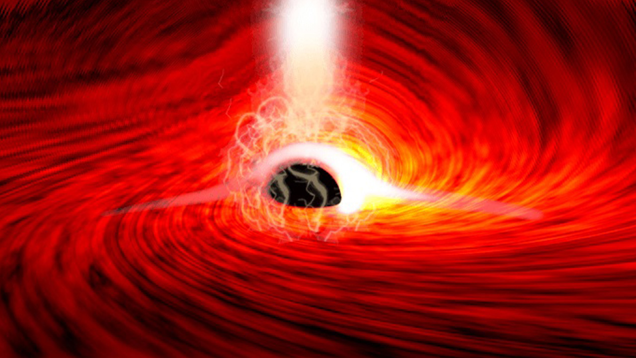 Curved light reflected from the back of a black hole – for the first time in history