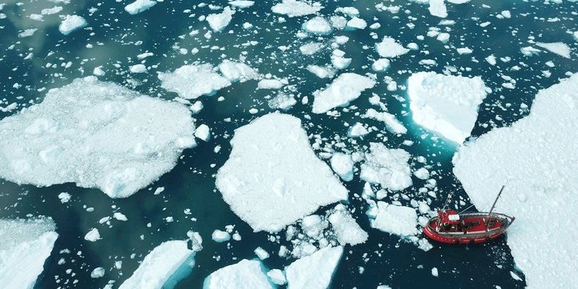 What is happening in Greenland, where 9.37 billion tons of ice is already melting every day