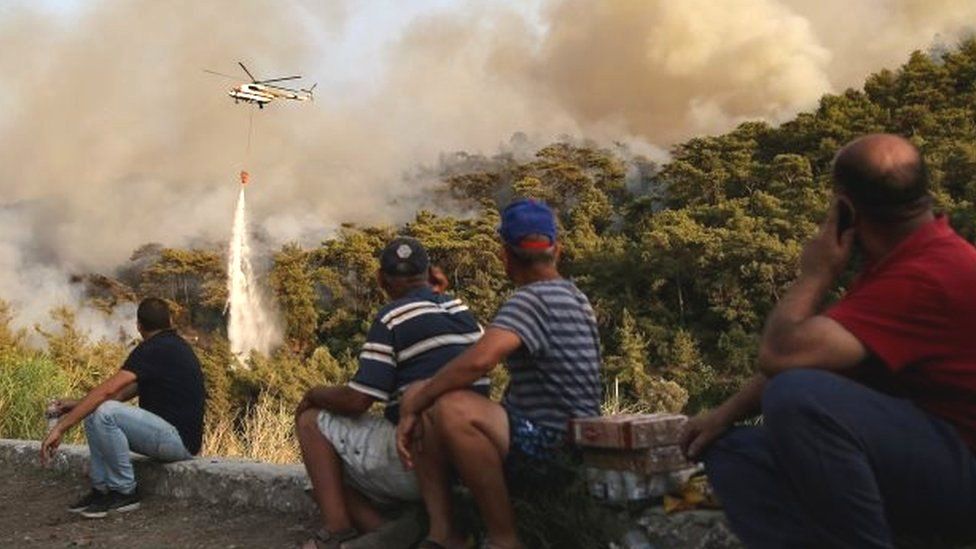 The evacuation of tourists has started at the popular Turkish resort, Bodrum