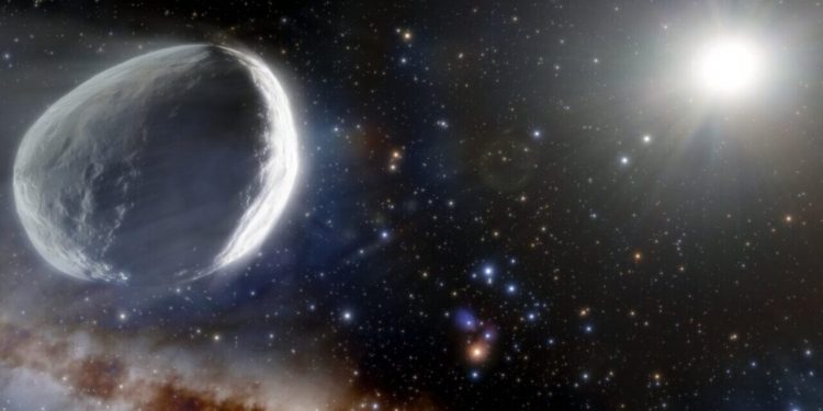 A giant comet, probably the largest known at this time, Is heading for the inner part of the solar system. A giant comet, probably the largest known at this time, Is heading for the inner part of the solar system.