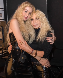 Donatella Versace with Gigi Hadid Donatella Versace with Gigi Hadid