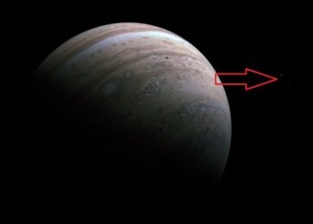One amazing detail is hidden in the new photo taken by the spacecraft Juno for Jupiter