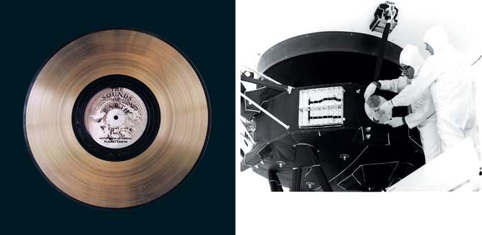The gramophone record on which records are kept Photo: NASA