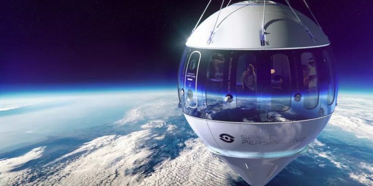 Space Perspective unveils capsule design for balloon-borne tourist flights (images) Space Perspective unveils capsule design for balloon-borne tourist flights (images)