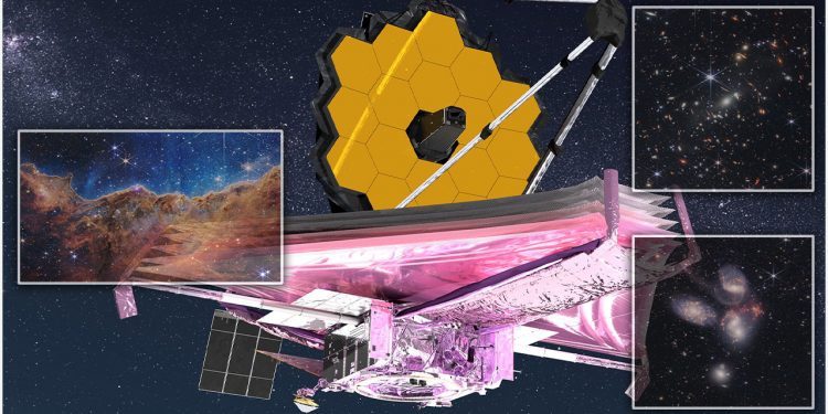 NASA has released the first 5 photos of the James Webb Space Telescope NASA has released the first 5 photos of the James Webb Space Telescope