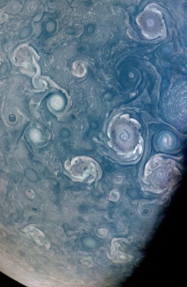 The photos of Jupiter's