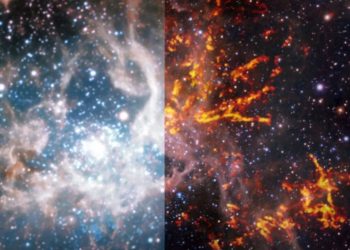 (Video) Starburst galaxy shines in new ‘whirlpool of gold’ photo