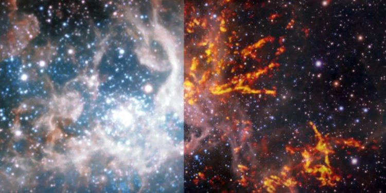 (Video) Starburst galaxy shines in new ‘whirlpool of gold’ photo (Video) Starburst galaxy shines in new ‘whirlpool of gold’ photo