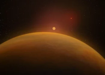 An exoplanet with a strange orbit has been discovered in a binary star system