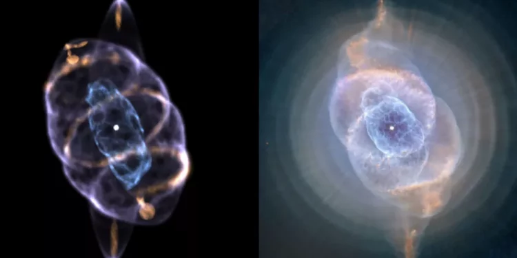 New 3D view of Cat’s Eye Nebula suggests double star hides at its heart New 3D view of Cat’s Eye Nebula suggests double star hides at its heart