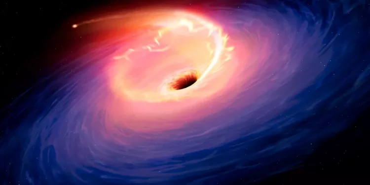Black hole announces itself to astronomers by violently ripping apart a star Black hole announces itself to astronomers by violently ripping apart a star