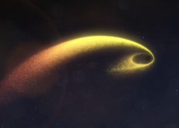 Hungry black hole is transforming star into a stellar taffy and a cosmic donut