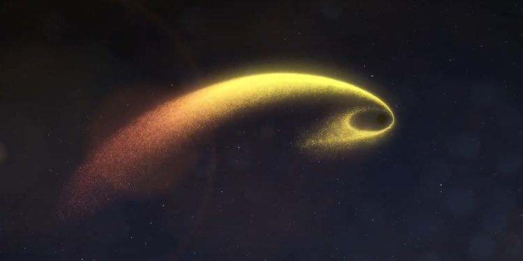 Hungry black hole is transforming star into a stellar taffy and a cosmic donut Hungry black hole is transforming star into a stellar taffy and a cosmic donut