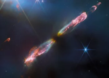 Webb snaps supersonic outflow of young star