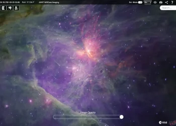 Webb’s wide-angle view of the Orion Nebula is released on ESASky